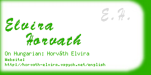 elvira horvath business card